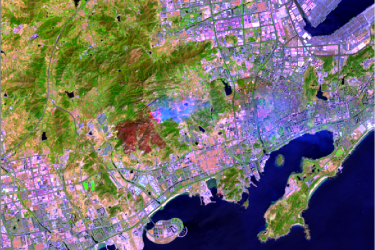 山东黄岛小珠山火灾持续监测推文 山东黄岛小珠山火灾持续监测推文