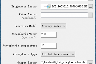 ENVI扩展-Landsat8 地表温度反演-单窗算法 ENVI扩展-Landsat8 地表温度反演-单窗算法